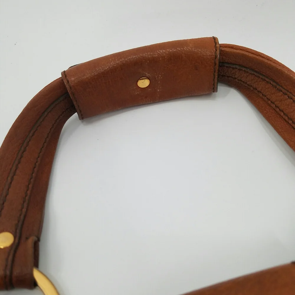 Tod's Peggy Hobo Shoulder Bag Brown Soft Leather